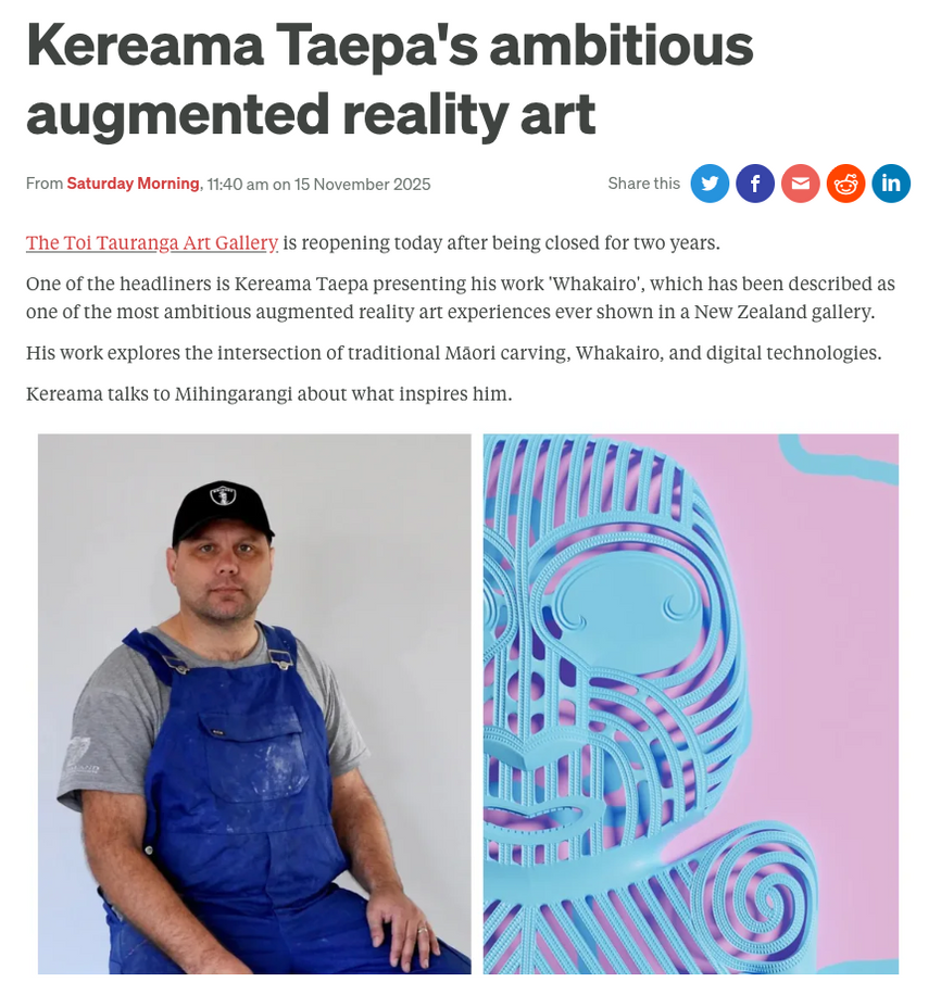 RNZ: Mihingarangi Forbes interviews Kereama Taepa, Nov 2025
