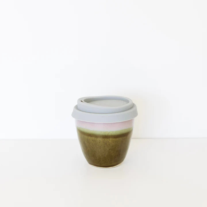 JS Ceramics Travel Cup, Moss/Lilac