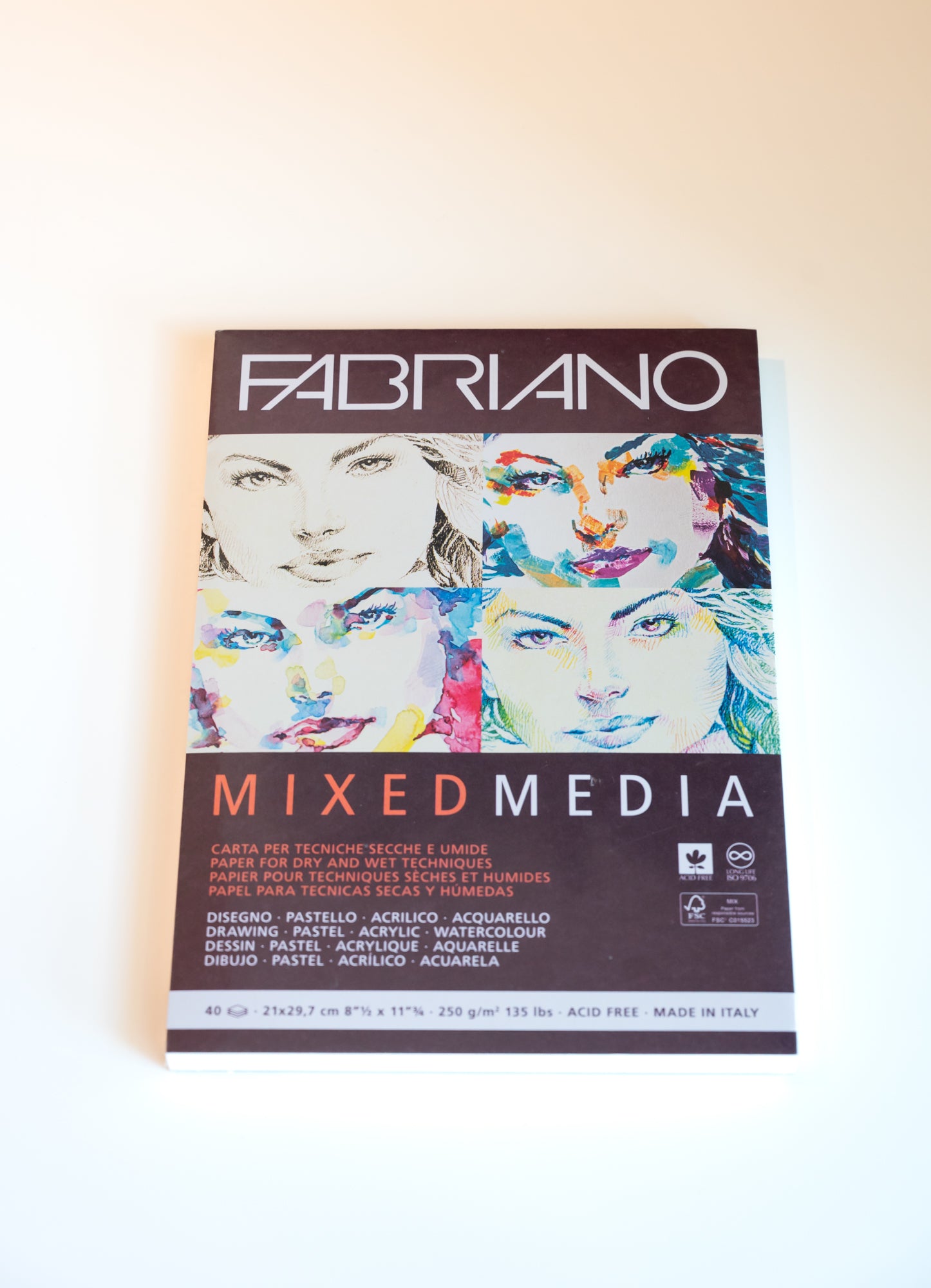 Fabriano Mixed Media 250g Pad A4