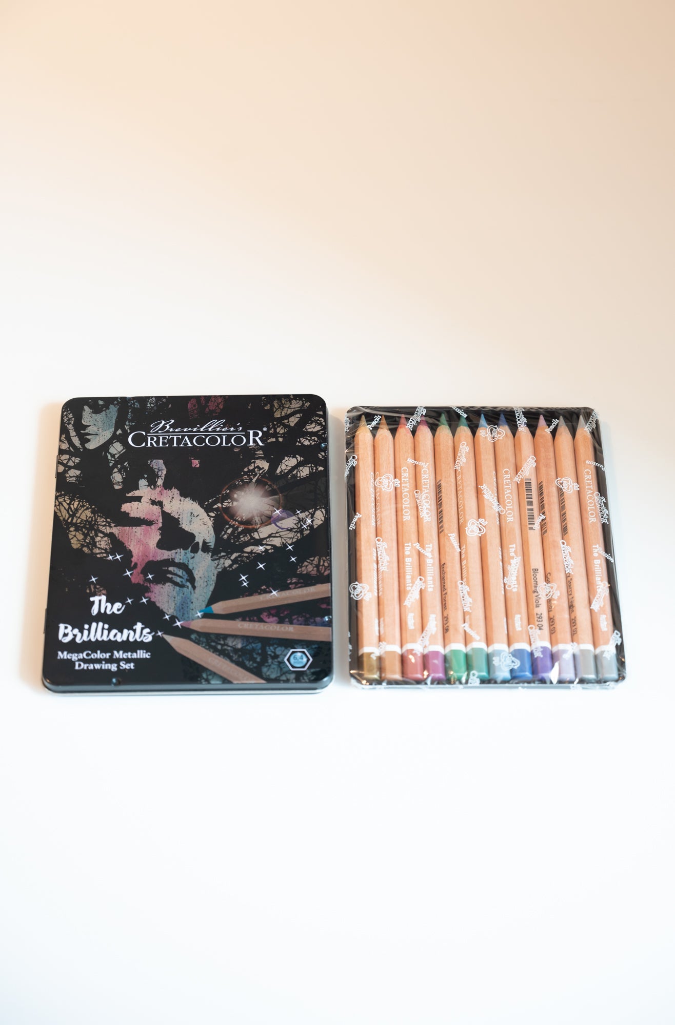 Creta Brilliants Megacolor Metallic Pencil - Set 12
