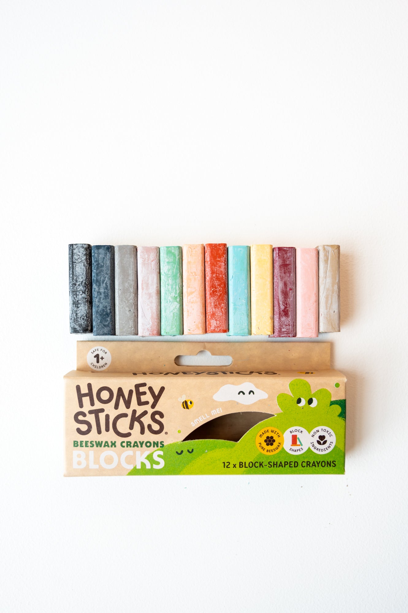 Honeysticks Beeswax Crayon Blocks — 12 Pack