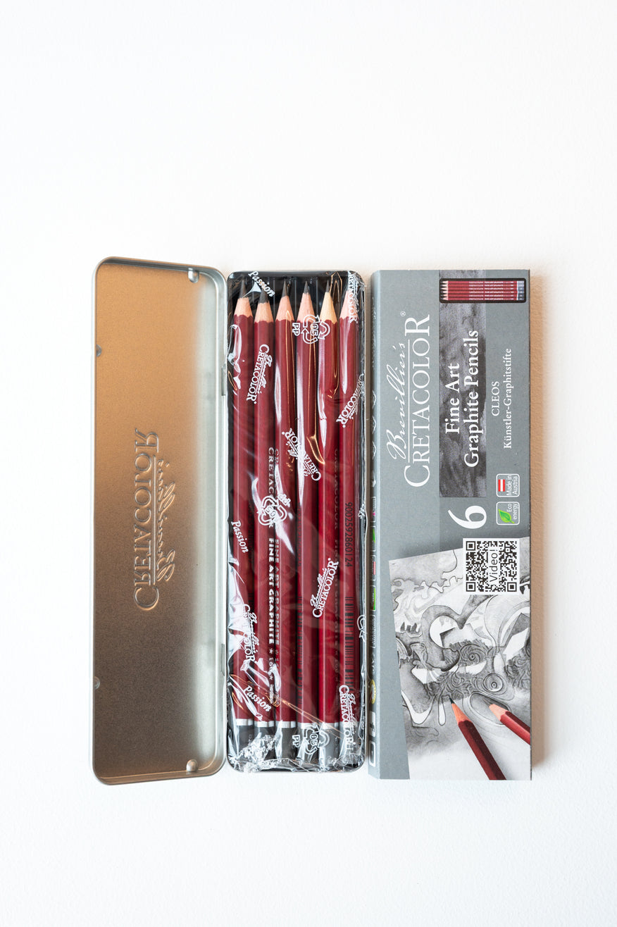 Creta Graphite Pencil Tin - Set 6