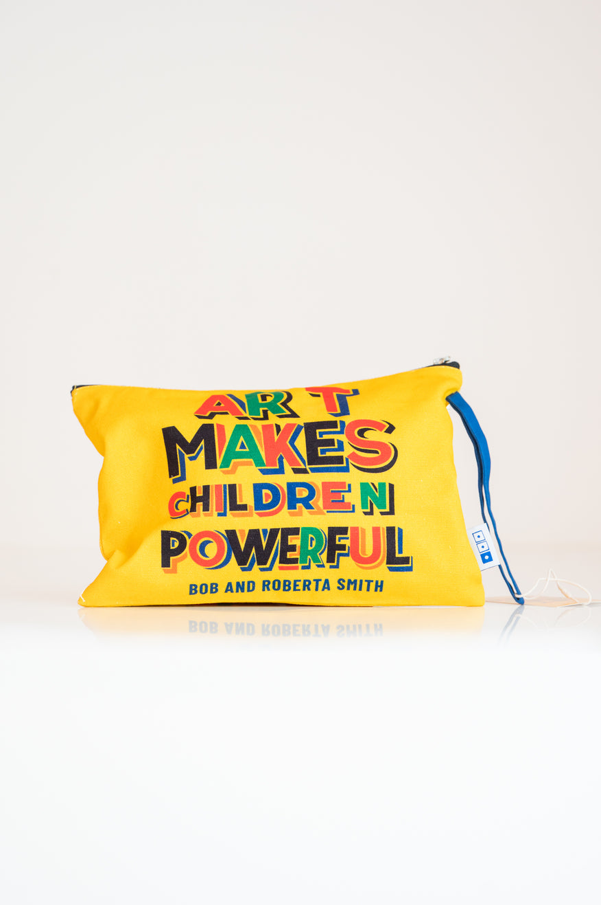Bob and Roberta Smith — Art Makes Children Powerful Canvas Pouch