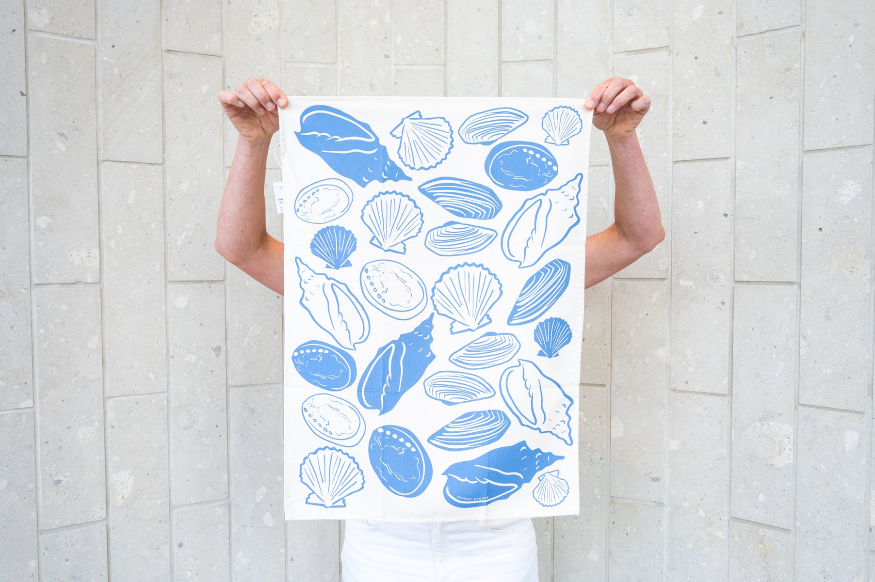 Dy Rogers Tea Towel New Zealand Sea Shells