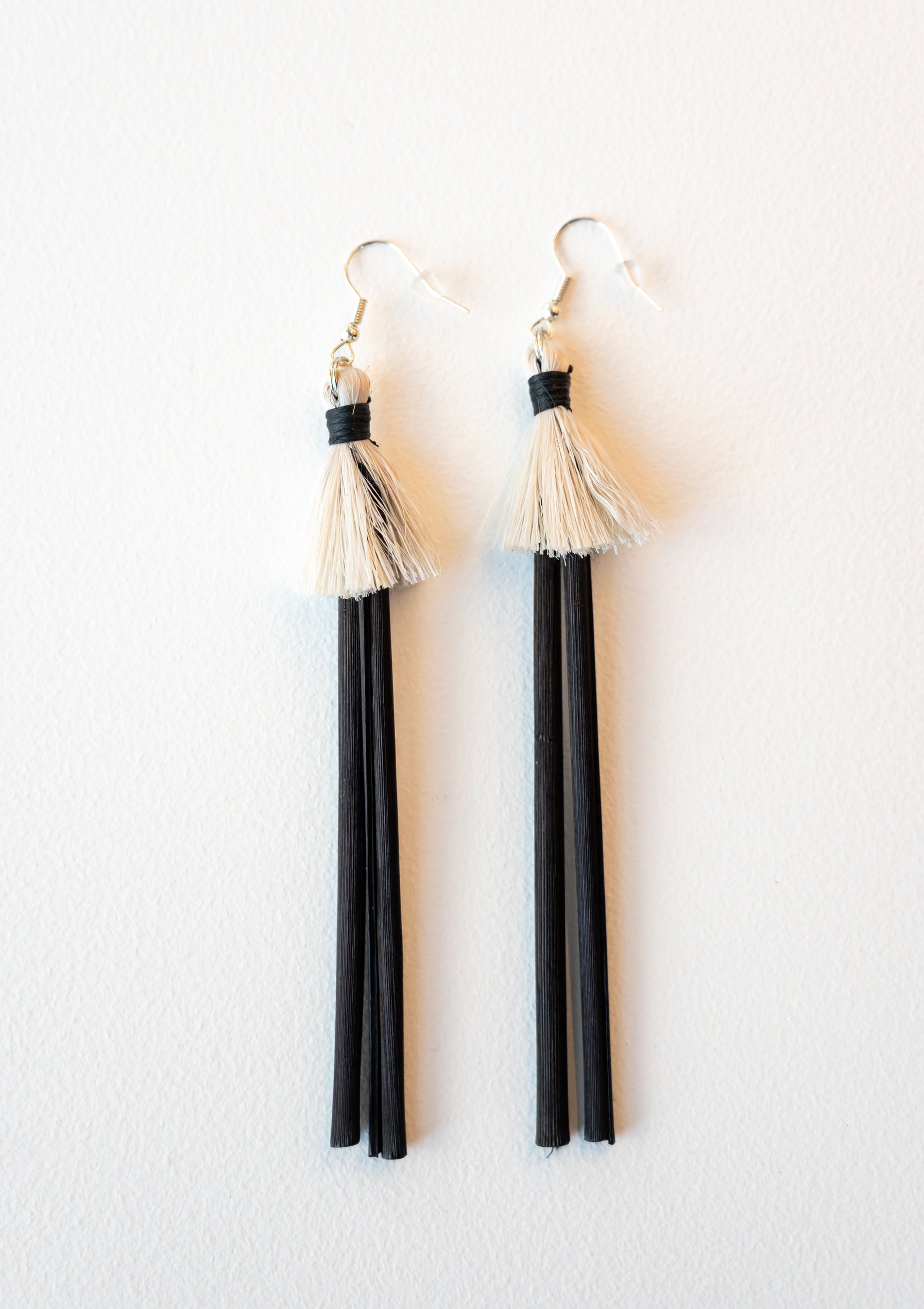 Shona Tawhiao Black Double Pokinikini Earrings
